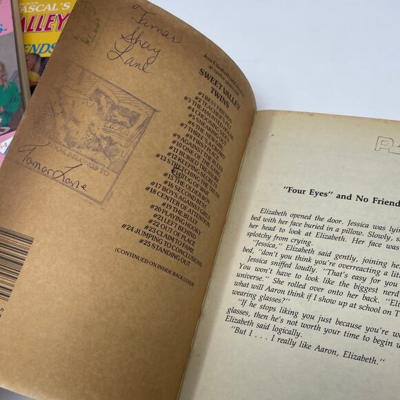 Sweet Valley Twins 1990's Lot of 4 Paper Back Books Francine Pascal Writing - Picture 6 of 9